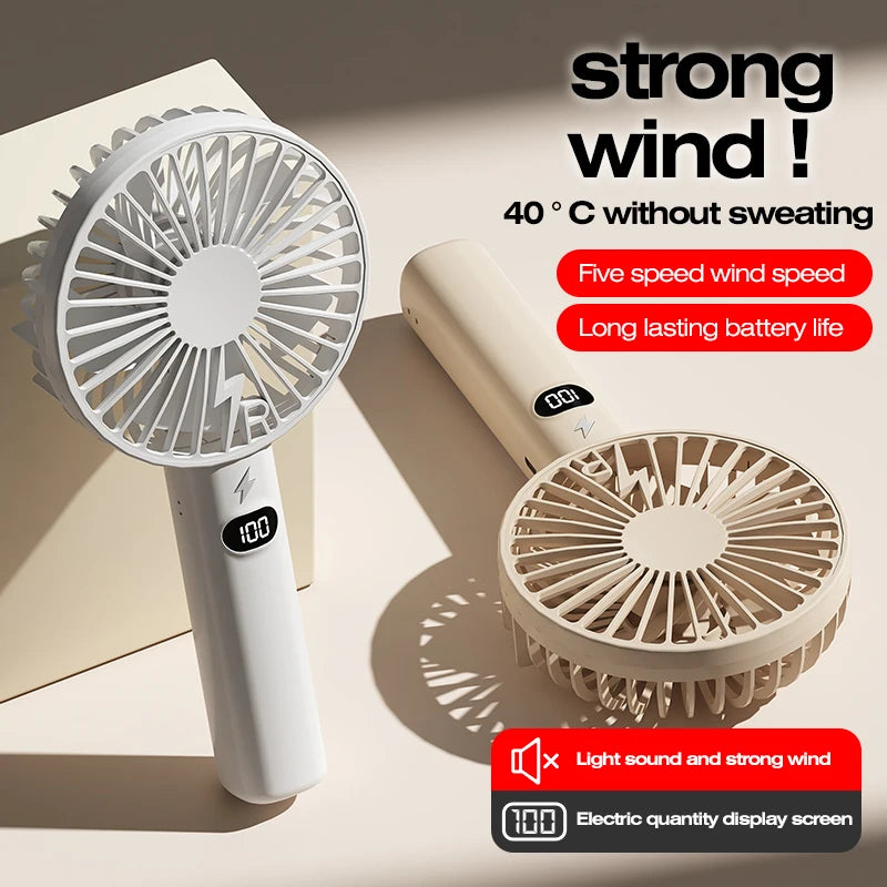 Multi-Purpose Portable Charging Model with Small Fan 5-Speed