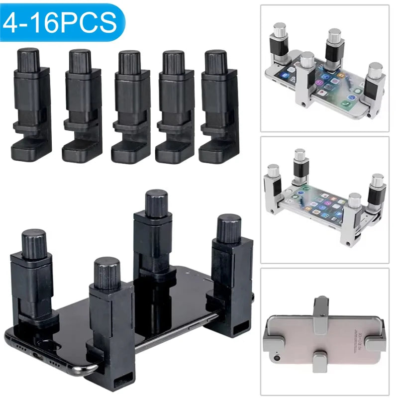 4/16pcs Universal Fixture Clamp Holder Adjustable Mobile Pho