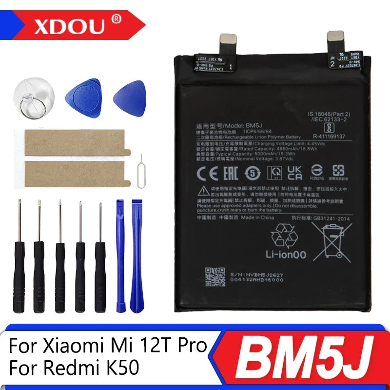 Brand New BM5J 5000mAh Battery For Xiaomi Mi 12T Pro /Redmi 