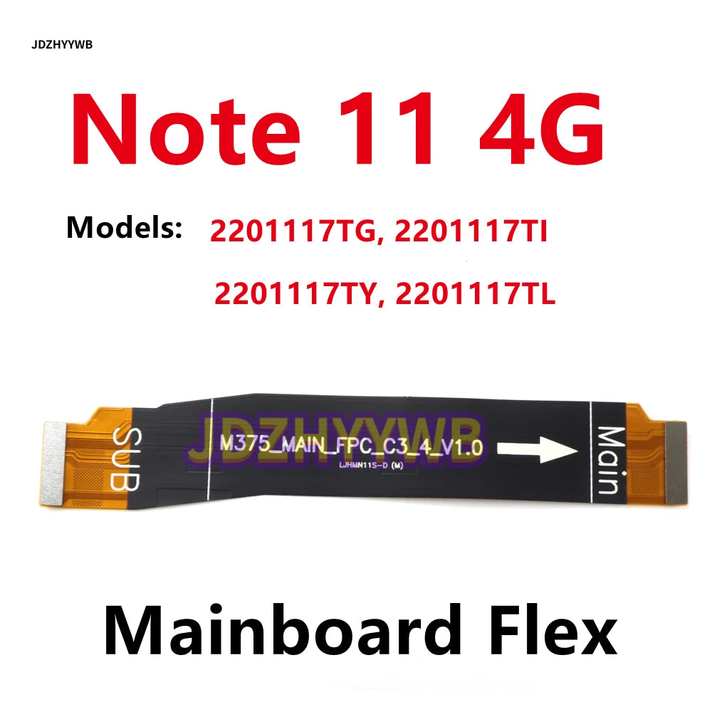 For Xiaomi Redmi Note 11 11s 4G USB Charging Board Dock Port Connector + Main Board Motherboard Flex Cable Replacement 33W