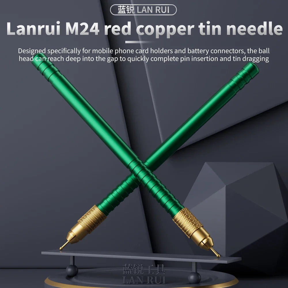 LANRUI M24 Tin Drag Needle Set Red Copper FPC Connector Reba