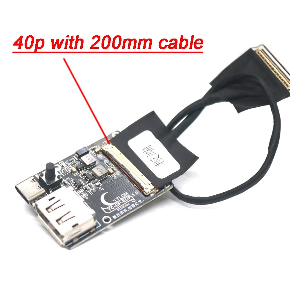 30P 40P DP To EDP Driver Board LED LCD Display Screen EDP Signal Adapter Board EDP Cable 2k 4k 60HZ 30pin 40pin 2lan 4lan