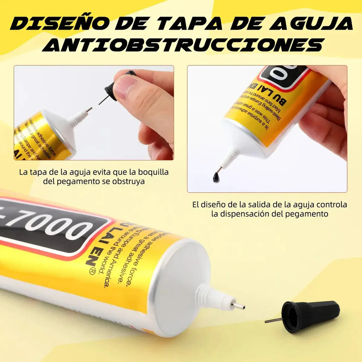 Black Glue T-7000 Semi-Fluid Black Adhesive Glue for Precisi