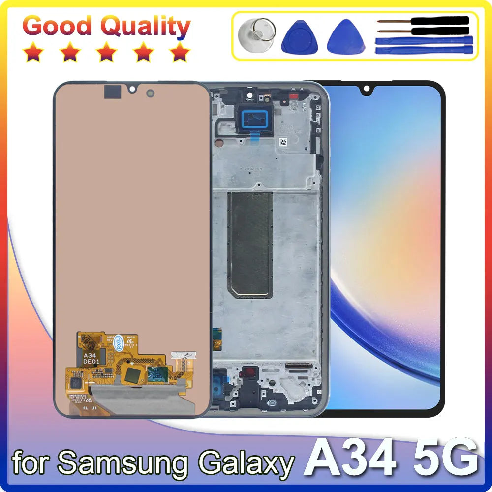 New Replacement for Samsung Galaxy A34 5G LCD Display Suitab