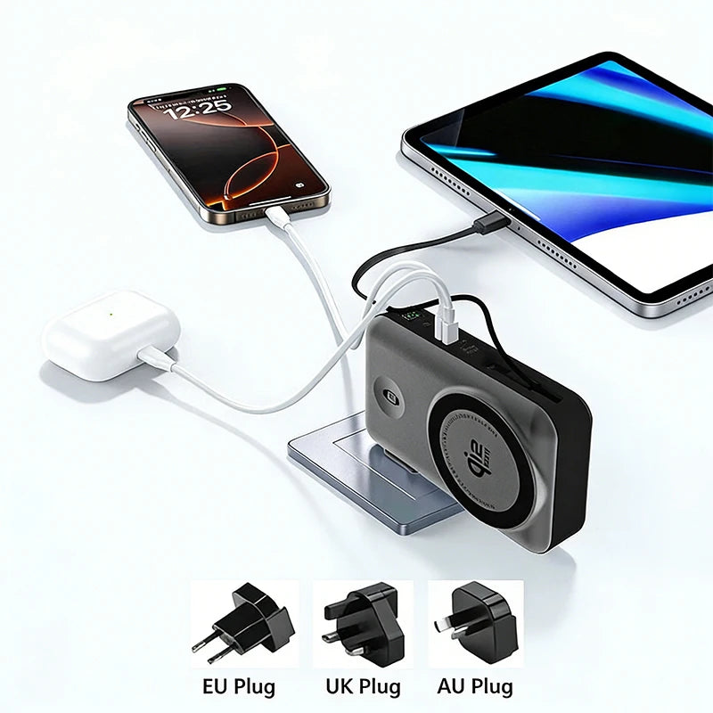 Solid-state Battery Qi2.2 25W Magnetic Wireless Power Bank P
