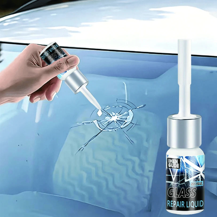 1/4 Piece Car Windshield Crack Repair Tool DIY Window Phone 