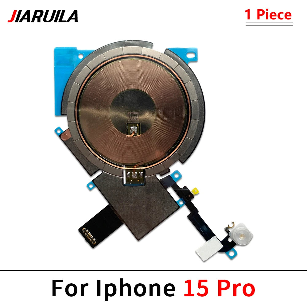 NEW Power Volume Flash Light NFC Wireless Charging Flex Cable For iPhone 12 13 mini 14 Pro Max 15 Plus Phone Repair Parts