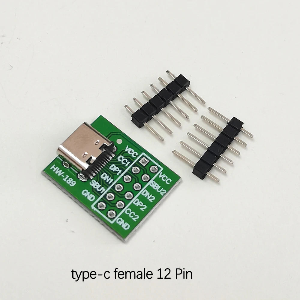 1PC 2A Micro/Mini USB Jack 3.1 Type-C 5V Female Connector Jack Charging Port USB Test Board Type C Socket With Solder Wire PH2.0