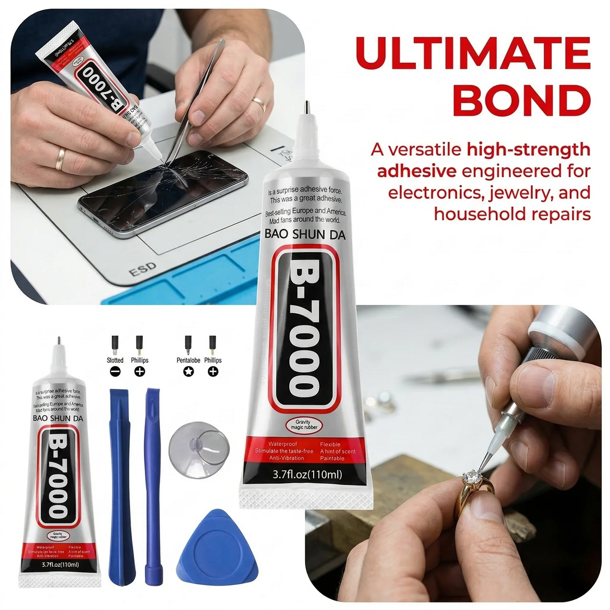 B7000 Mobile Phone Screen High-Strength Waterproof Adhesive 