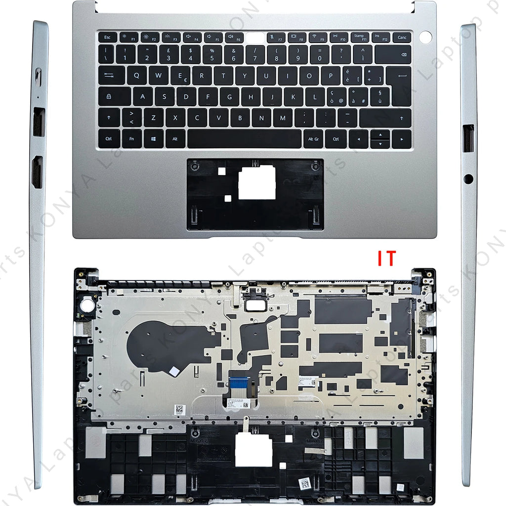 For Huawei Matebook D14 2019-2022 NBL NBDE-WFH9 Laptop LCD Back Cover/ Front Bezel/Palmrest/Bottom Case/Keyboard/Touchpad/Parts