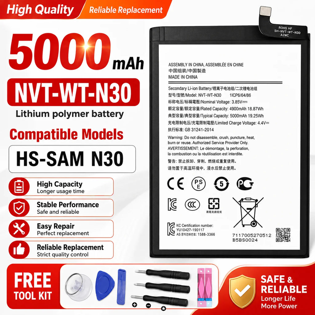 Quality Battery For Samsung S21 Ultra S21 Plus S20 FE A51 A70 A41 Note 20 Ultra A02S Phone Bateria Replacement