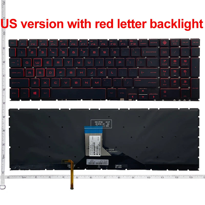 US/RU/SP RGB Backlit Laptop Keyboard For HP OMEN 15-DC 15T-DC 15-DH TPN-Q211 C143
