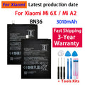 100% BN36 3010mAh Battery For Xiaomi Mi 6X Mi6X Mi A2 MIA2 B
