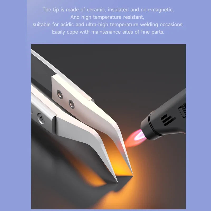 Mechanic S-grade Ceramic Tweezers Non-magnetic Precision Ins