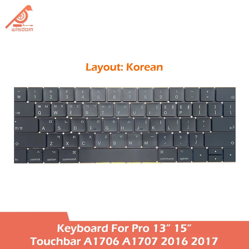Laptop A1706 A1707 Keyboard For Macbook Pro Retina 13 15 Tou