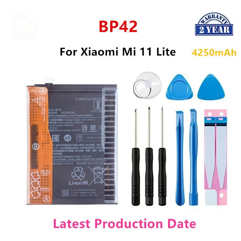 100% Orginal BP42 4250mAh Battery For Xiaomi Mi 11 Lite High