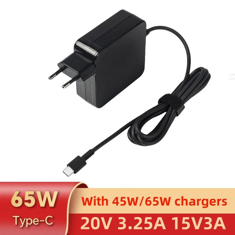 65W Max 61W 45W USB C Type C Phone Laptop Charger Power Adap