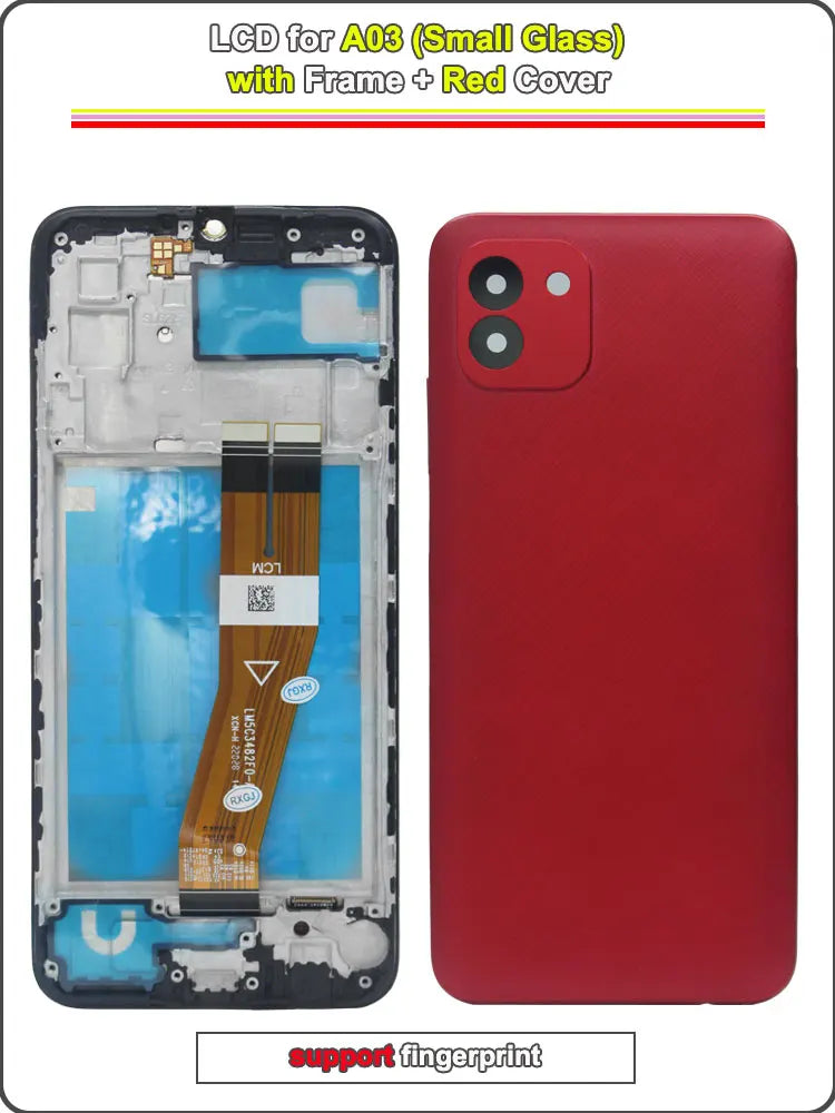6.5 LCD for Samsung Galaxy A03 Display Touch Screen Phone Repair Digitizer Assembly with Frame for A035F A035G A035M
