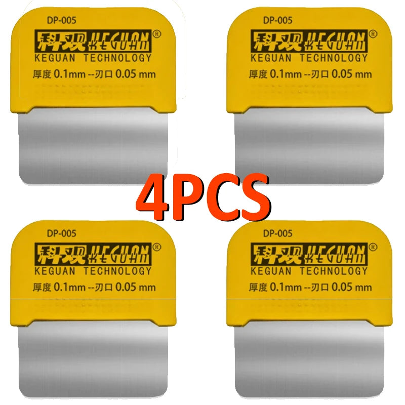 KEGUAN 4Pcs Ultra Thin Metal Steel Opening Mobile Phone Lapt