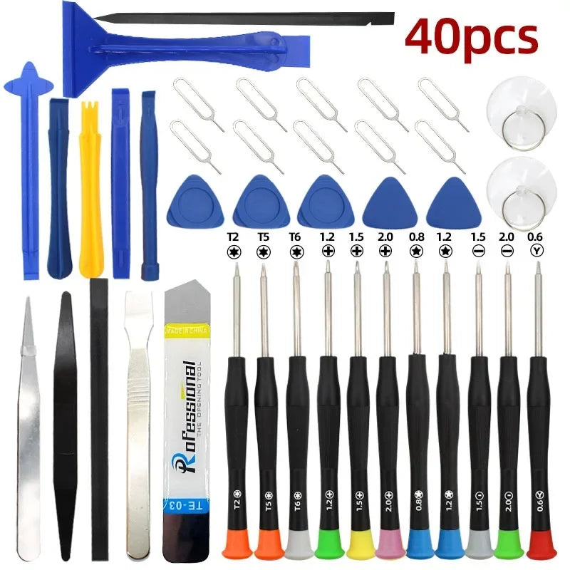 40/42 in 1 Mobile Phone Repair Tools Disassemble Repair Set Screwdriver Combination Multi Function Disassembly Kit For iPhone