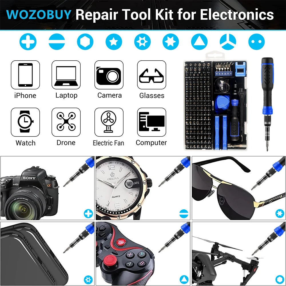 115/122/160 In 1 Precision Screwdriver Sets Computer Repair 