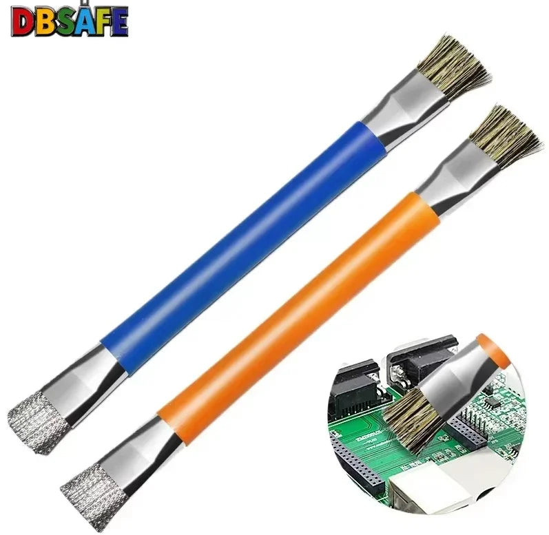 Safe Brush Anti-Static Motherboard PCB Cleaning Brush for Mobile Phone Repair Tools Kit Double Head Convenience
