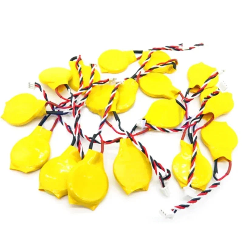 2-50Pcs CR2032 3V Lithium Battery With 2Pin 1.25mm Wire Conn
