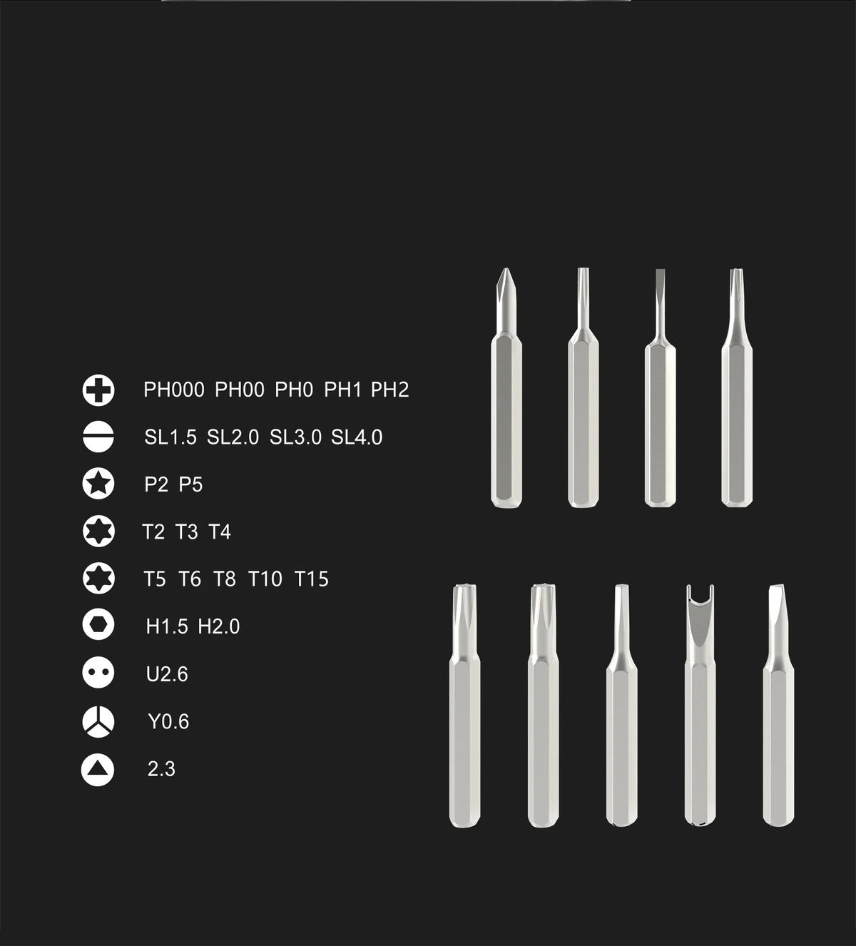 25 in 1 Magnetic Precision Screwdriver Set Mini Tools Kit fo