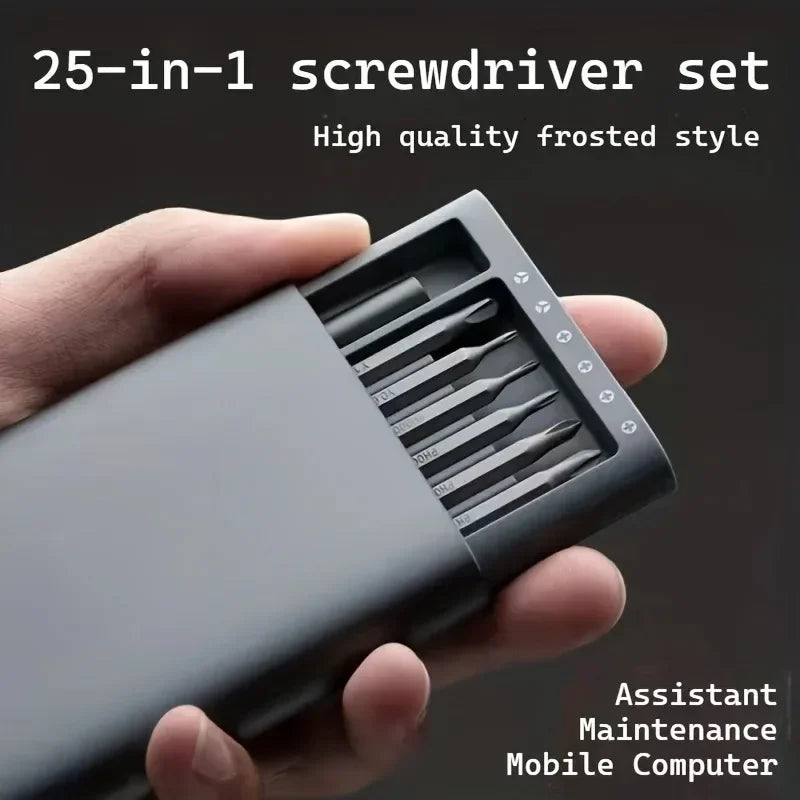 25 in 1 Mini Screwdriver Set Flat Head and Cross Shaped Smal