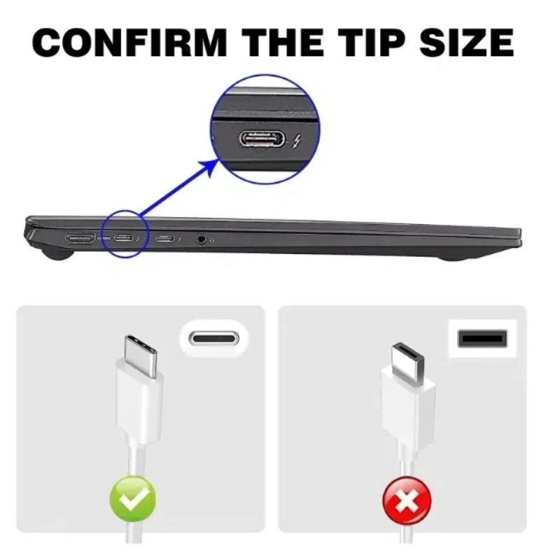 Reletech 65W USB C Laptop Power Adapter Type C Power PD Wall