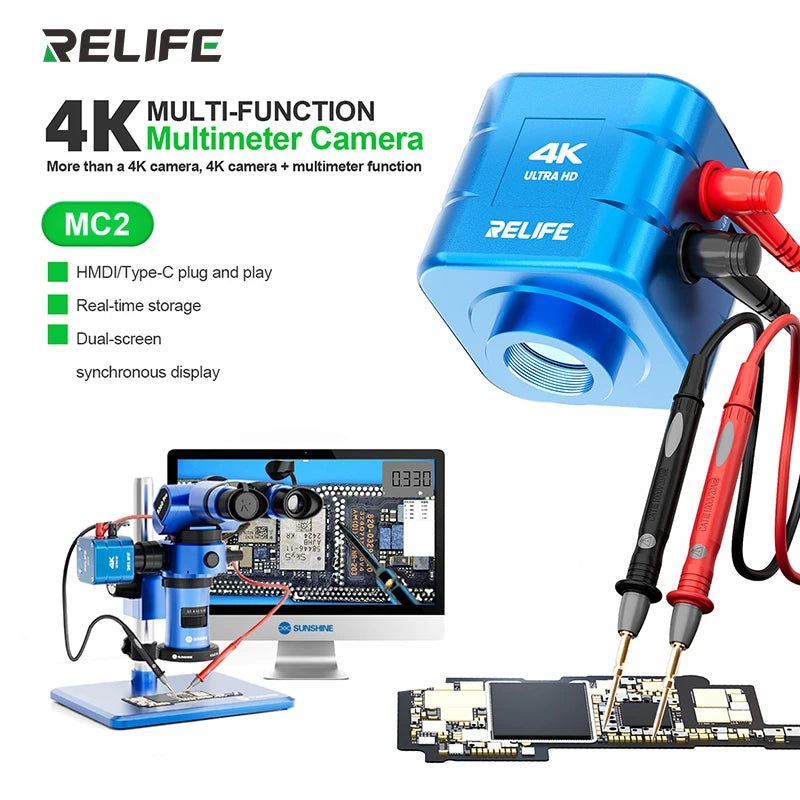 RELIFE MC2 Multi-function Multimeter Camera Dual-screen Sync
