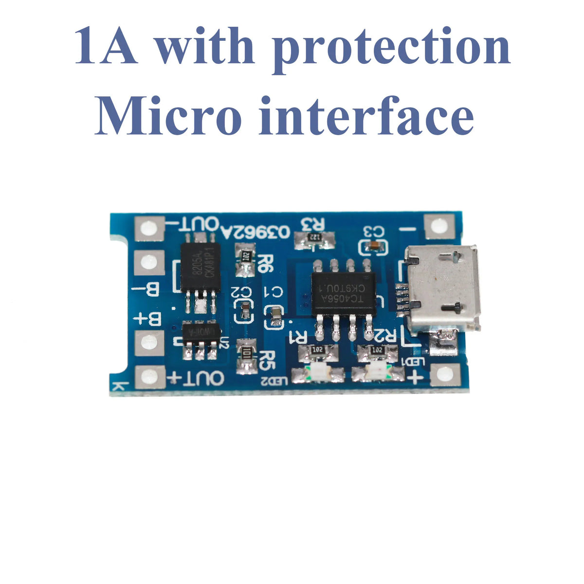 10/20/50/100PcsTP4056 1A Lithium Battery Charging Board Module TYPE-C USB Port Integrated Charging and Protection Function