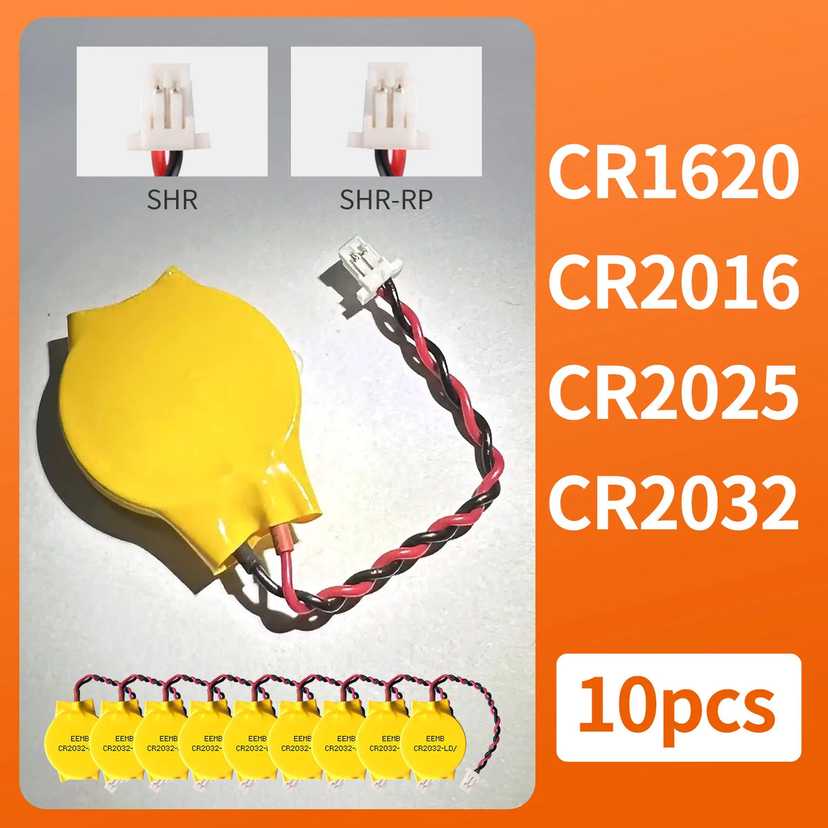 10pcs CR2032/CR2016/CR1620/CR2025 CMOS Battery 3V Batteries 