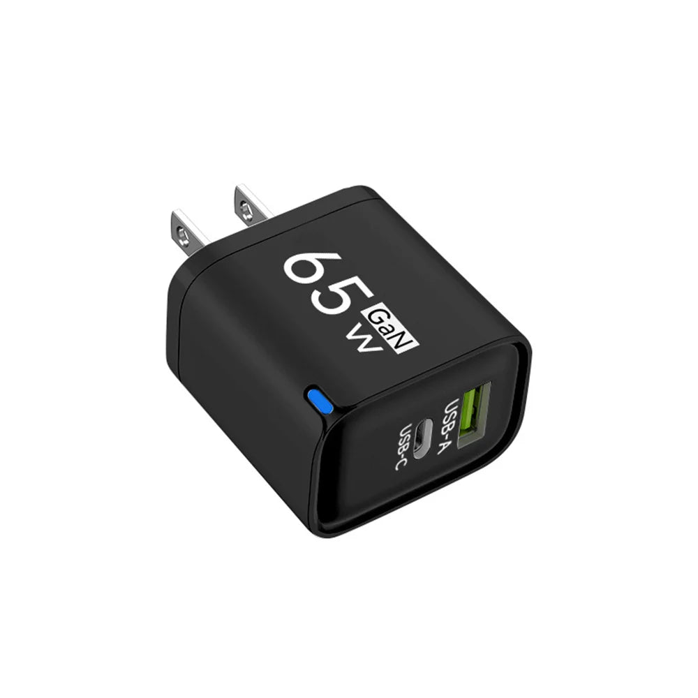 65W GaN Multi Port Fast Charging Phone Charger Type C Quick Charge QC3.0 for iPhone 16 17 Samsung Xiaomi Huawei Oneplus EU UK US