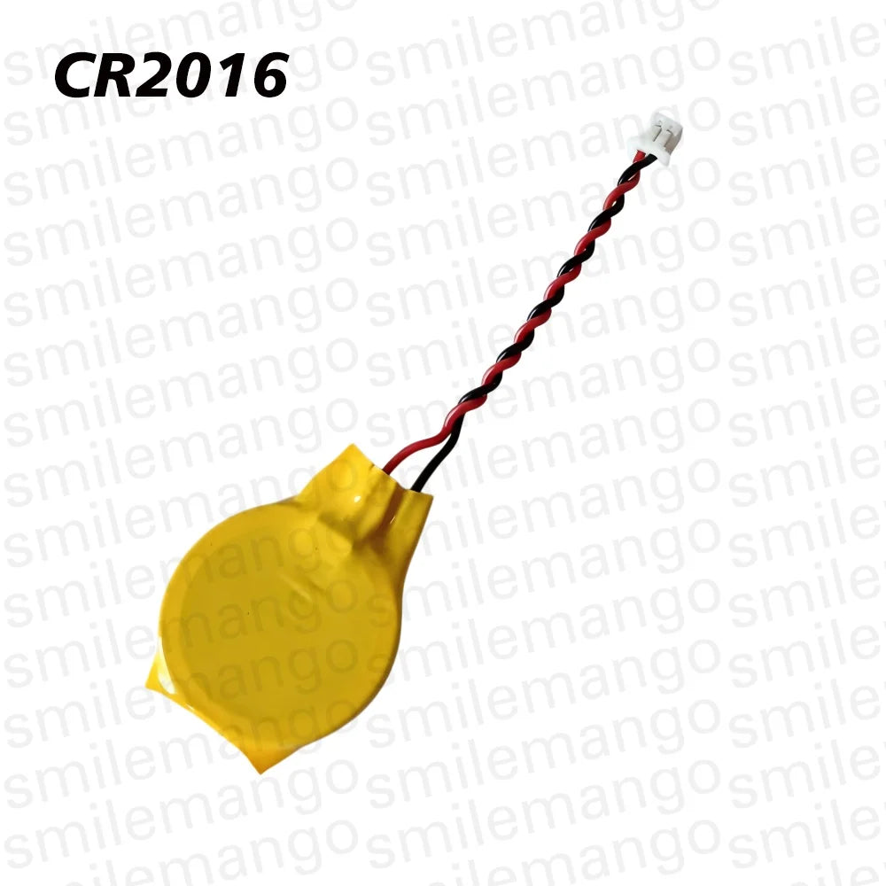 5PCS CR2032 CR2025 CR2016 3V Battery with 2Pin Wire Connector Replaceable Laptop Motherboard BIOS CMOS Backup Battery
