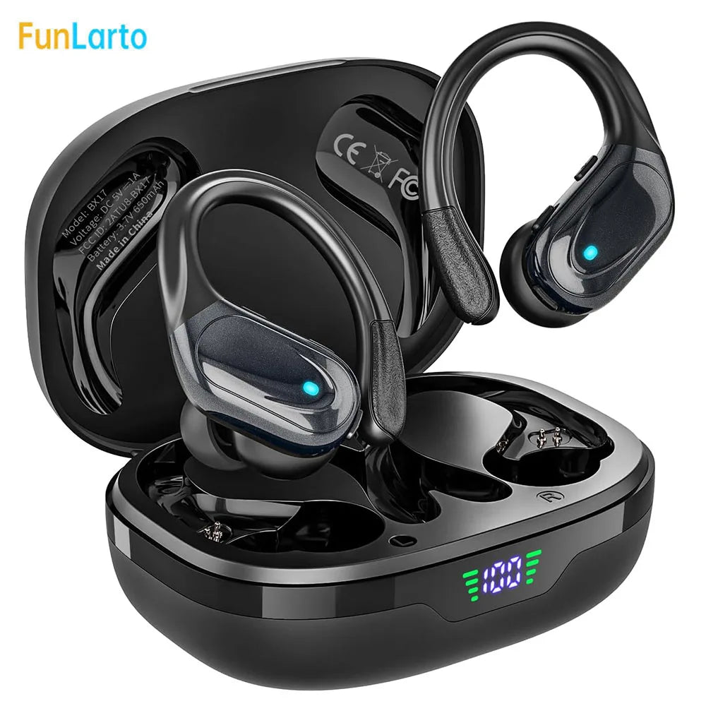 Funlarto Wireless Headphones Sport Bluetooth Earphones IPX7 
