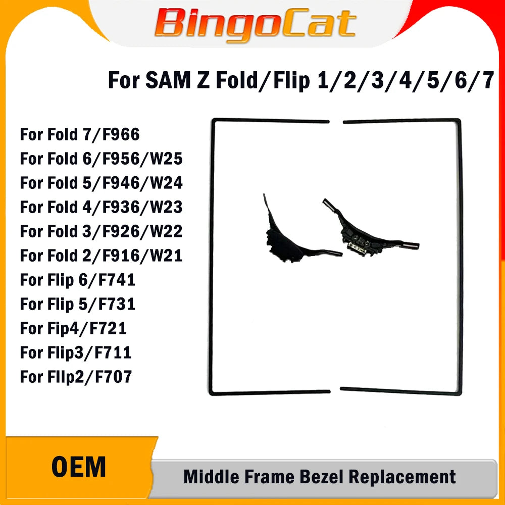 Novecel Middle Frame Bezel Replace For Samsung Galaxy Z Fold