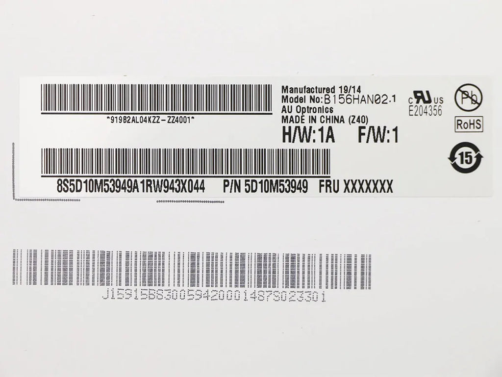 B156HAN02.1 Fit B156HAN02.2 Laptop LCD Screen 15.6 Inch 1920