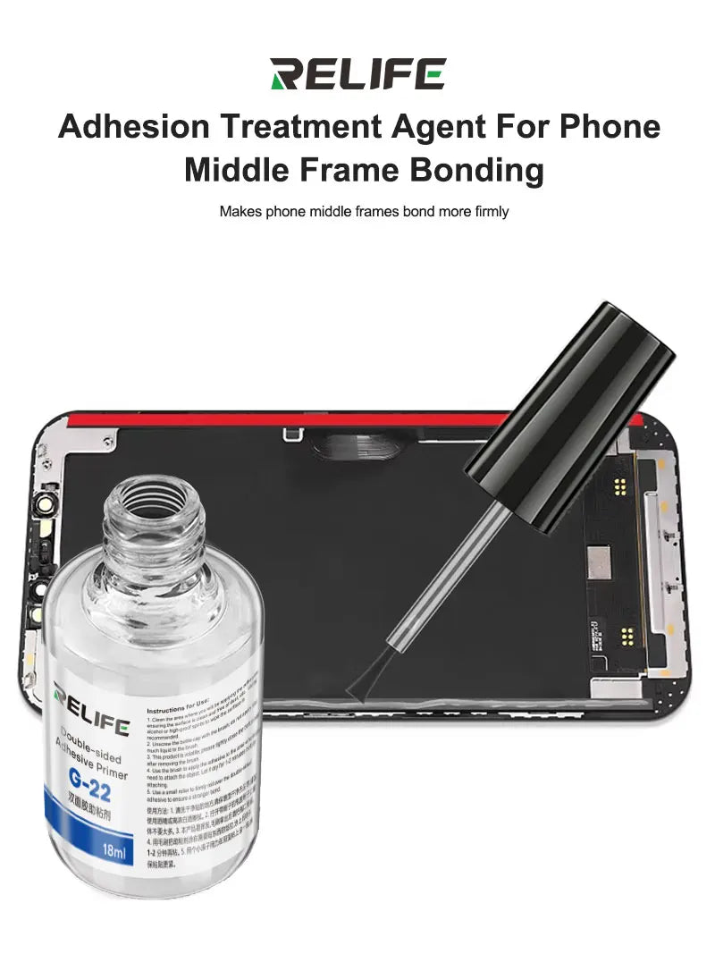 RELIFE G-22 18ml Double-sided Adhesive Primer Built-in Brush