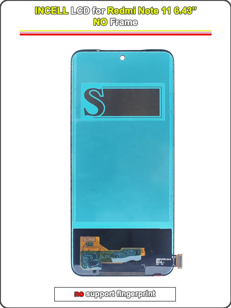 Super AMOLED LCD for Redmi Note 11 4G LCD Display Touch Screen Digitizer Replacement for Redmi Note 11 Phone 2201117TY 2201117TG