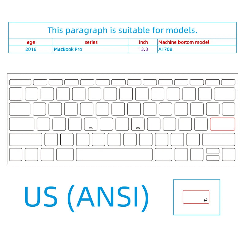 Transparent Matte Keyboard Stickers for MacBook Us Qwerty Blank Keycap Labels Decal Protector Replacement Keyboard Key Stickers