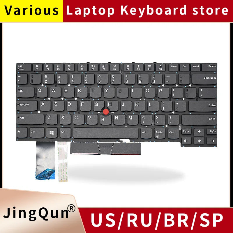 Replacement US/Russian Keyboard for Lenovo Thinkpad T490S T4