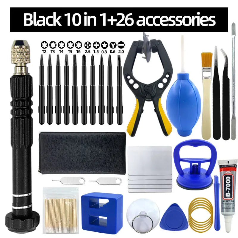 Mobile Phone Repair Tool Screwdriver Tablet Battery Disassembly Screen Opening Dust Cleaning Disassembly Set Small Pentago