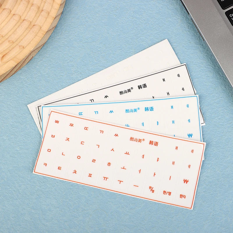 Korean Hangul Transparent Tear Off Keyboard Stickers Univers