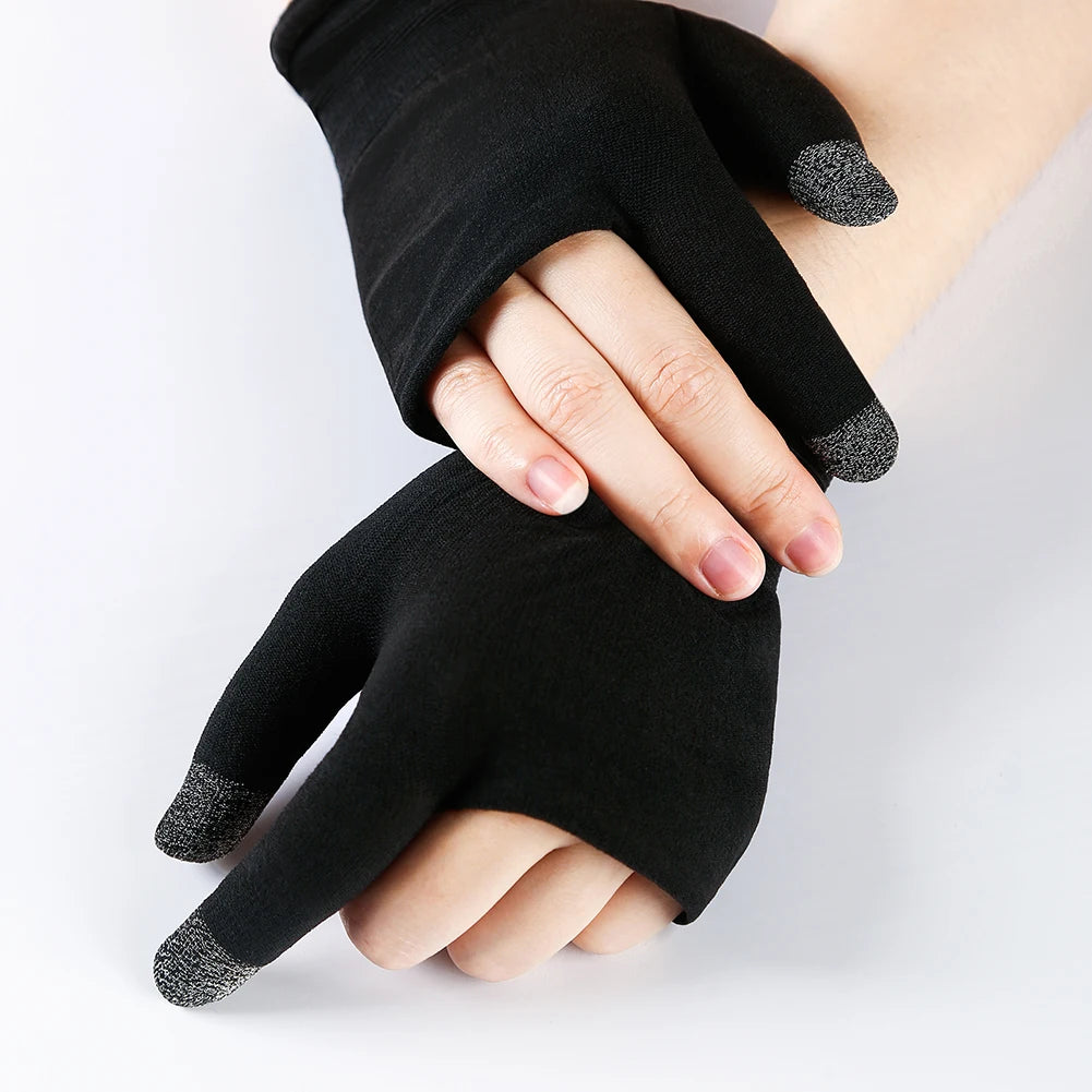1 Pair Gaming Finger Sleeve Sweatproof Touch Screen Shoot Ai