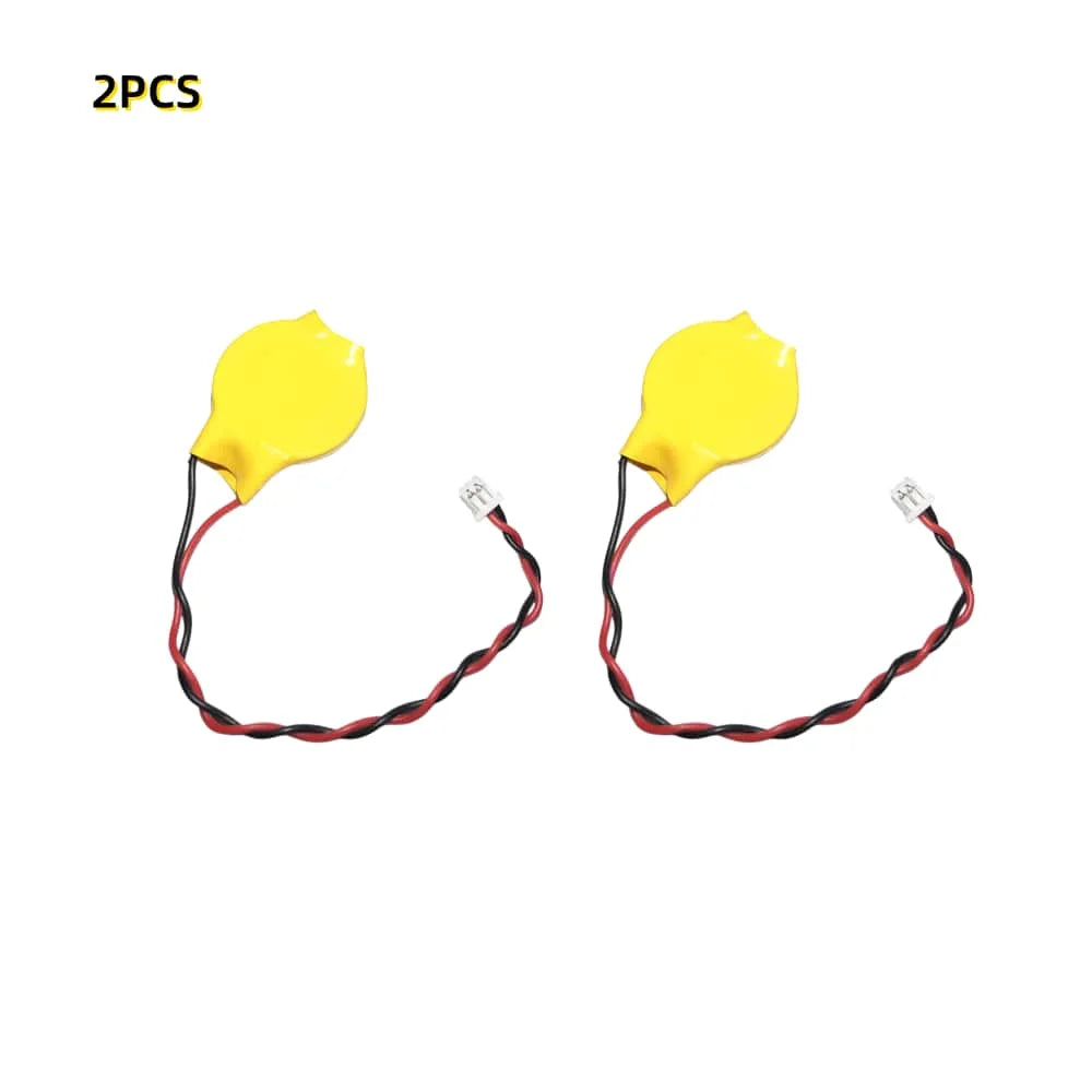 2-50Pcs CR2032 3V Lithium Battery With 2Pin 1.25mm Wire Connector For Laptop Motherboard BIOS CMOS Replacement
