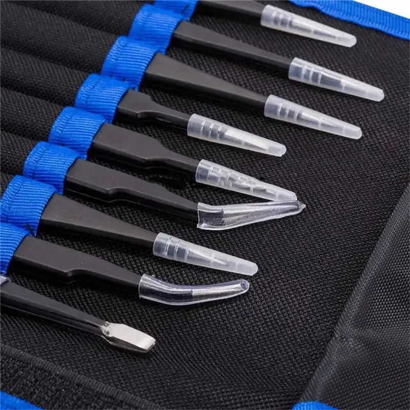 Stainless Steel Precision Antistatic Electrostatic Tweezers 