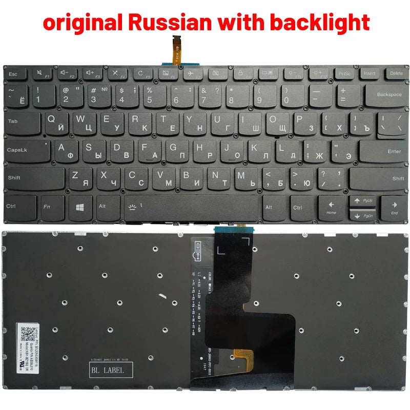NEW Russian/US/UK/Spanish/Latin laptop keyboard for LENOVO IdeaPad 3-14ADA05 3-14ARE05 3-14IGL05 3-14IIL05