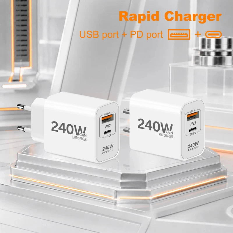Lenovo 240W GaN PD USB C Charger Fast Charging For iPhone 17