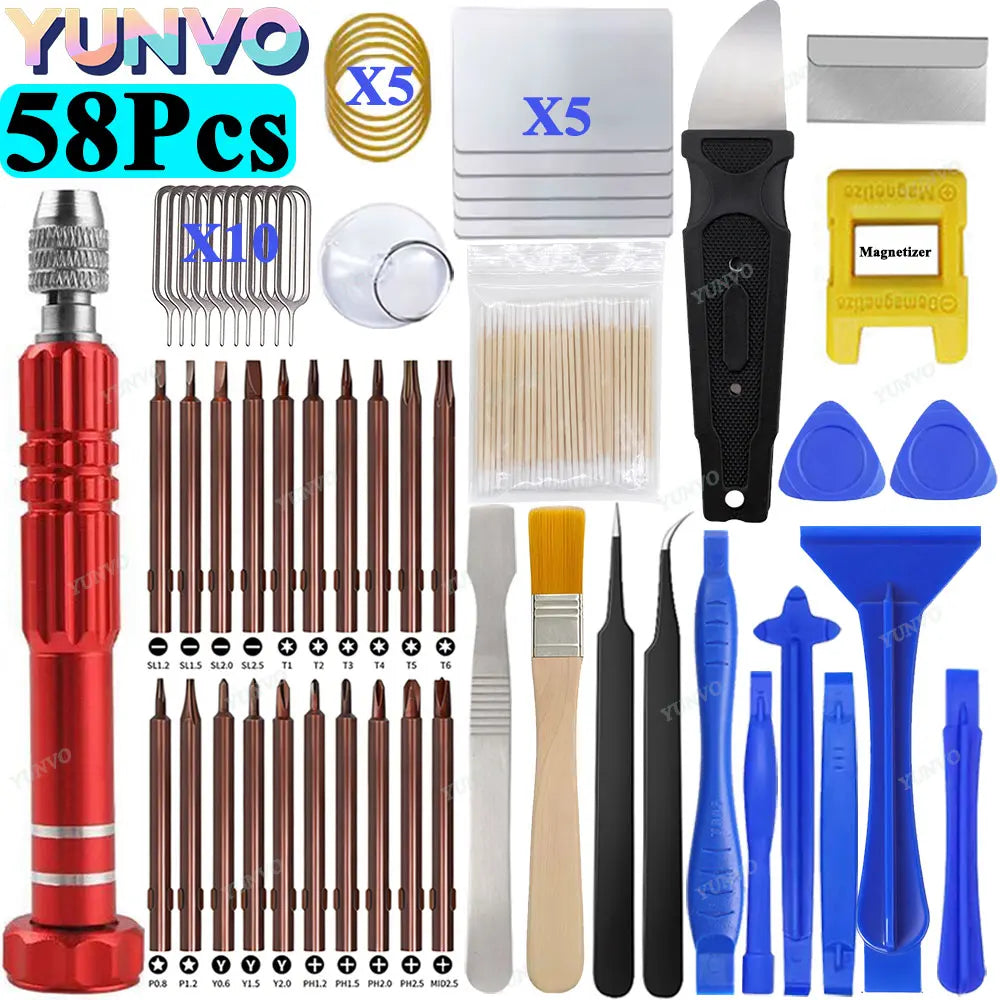 Precision Screwdriver Set Mobile Phone Tablet Repair Tool Kit Battery Screen Disassembly Dust Cleaning Pentagon Screwdriver Tool